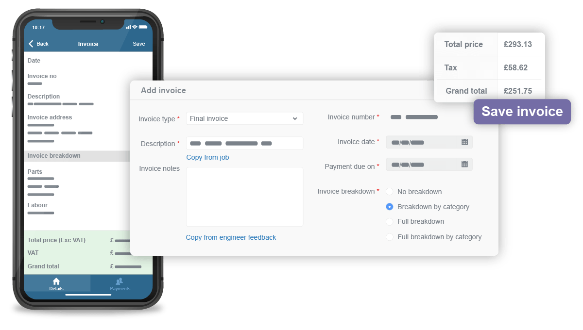 Invoicing for web and mobile