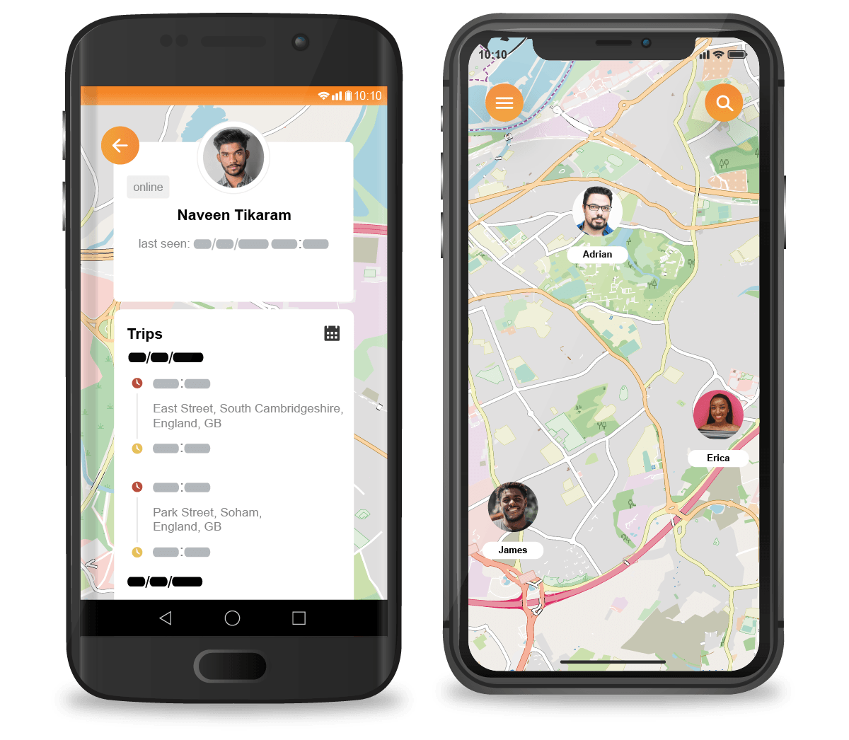 Vehicle tracking from a smartphone