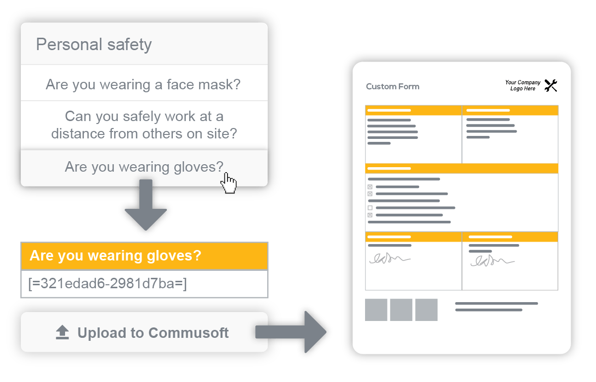 Microsoft word add-in for Commusoft custom forms