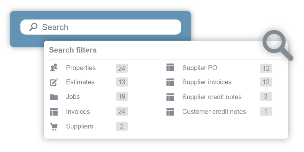 Commusoft customer database search example