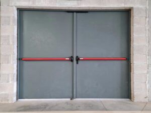 fire door with panic bar