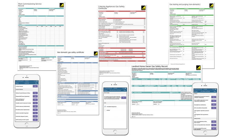 Gas certificates software