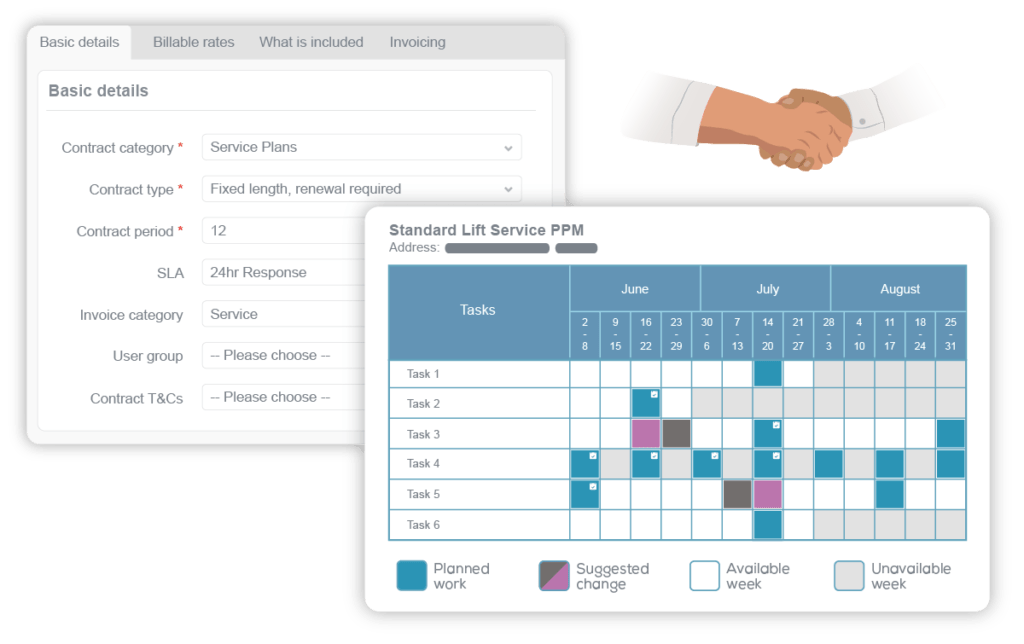 Commercial service booking and PPM powered by fire protection field service software