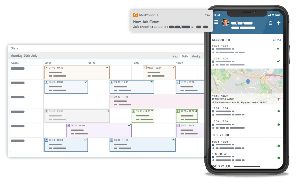 Facilities maintenance software with Service scheduling on web and mobile