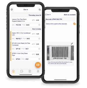 inventory management app making use of stock control barcode software