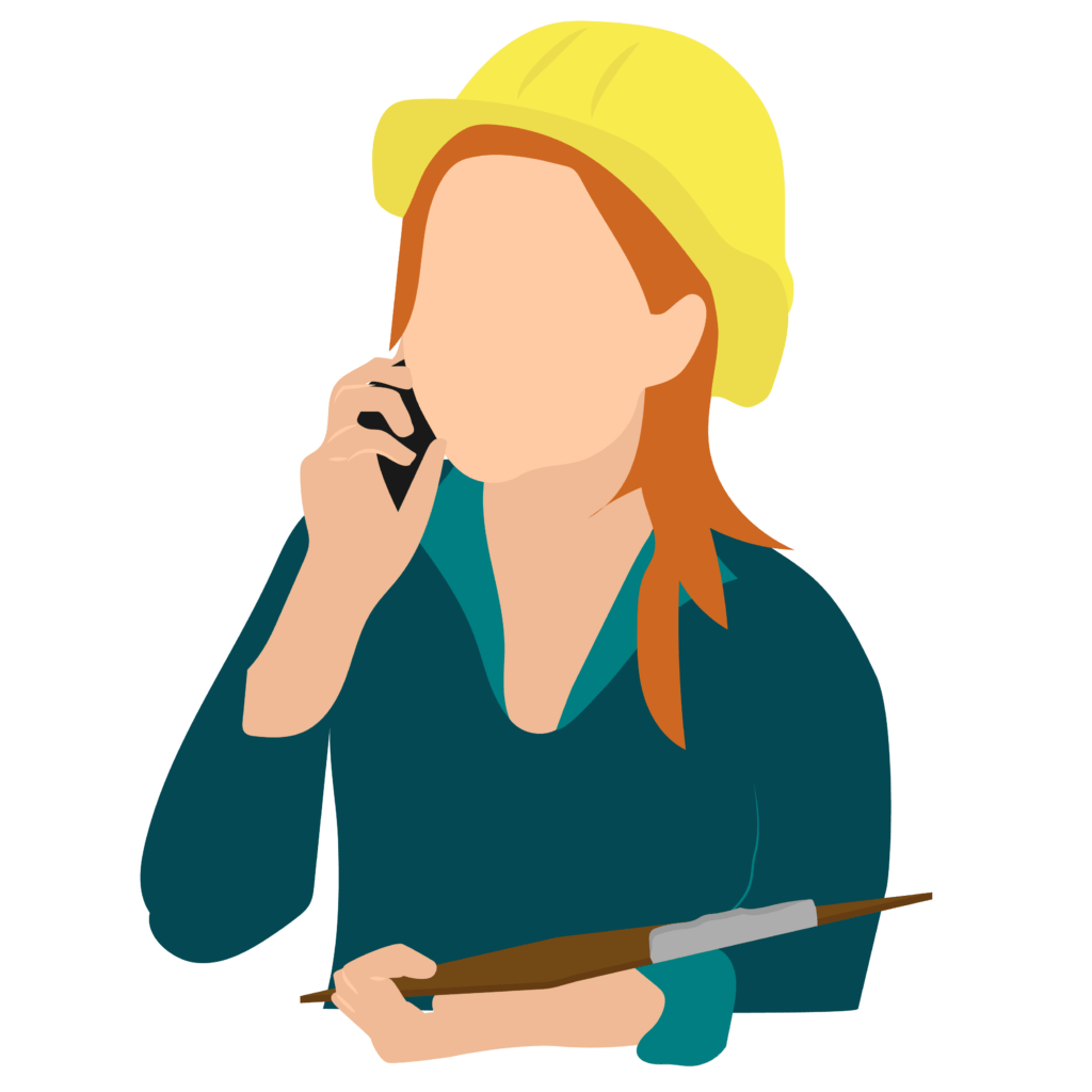 Woman Engineer icon to show why hire female plumbers