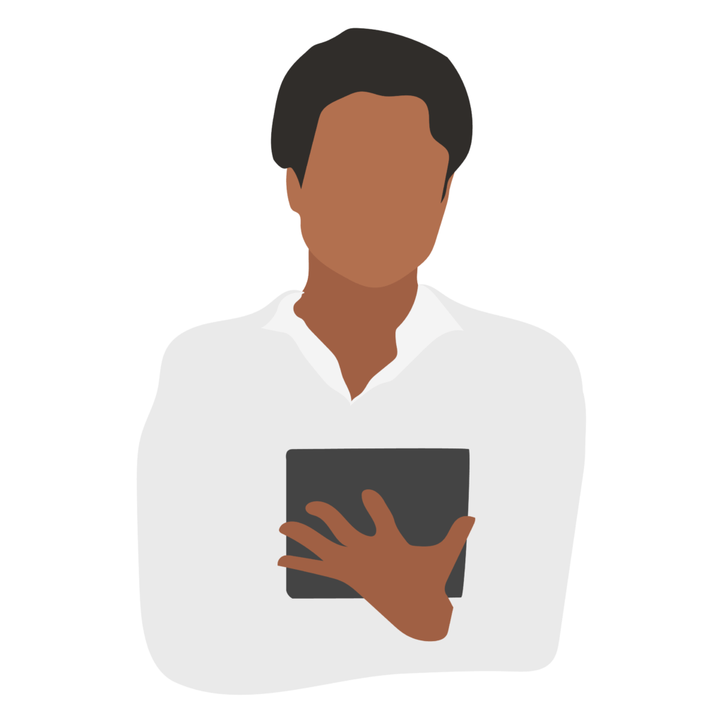 Person with tablet icon