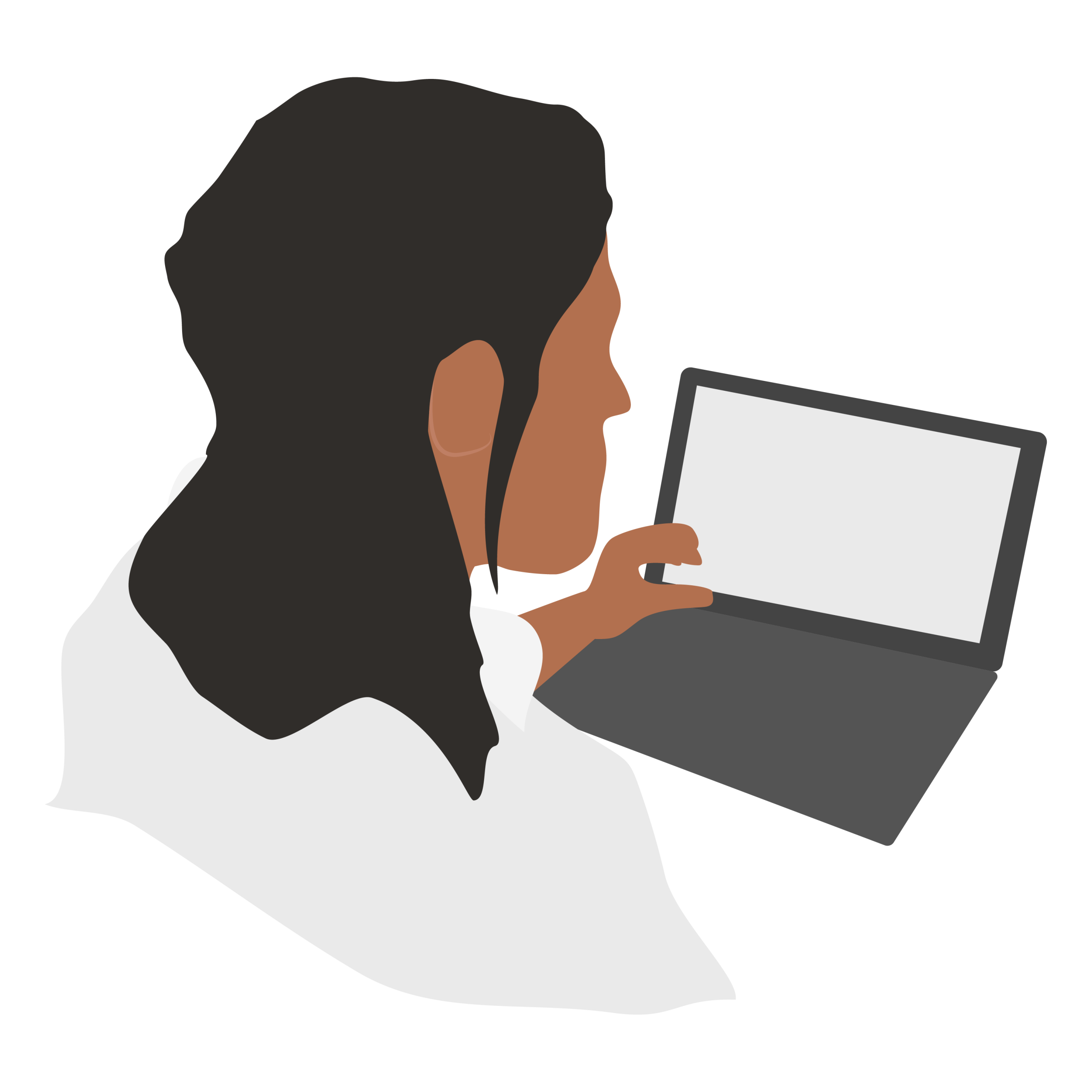 Woman laptop icon