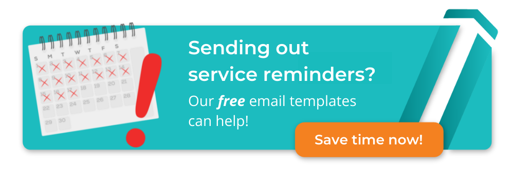 Service reminders templates