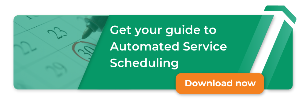 Automated service scheduling guide