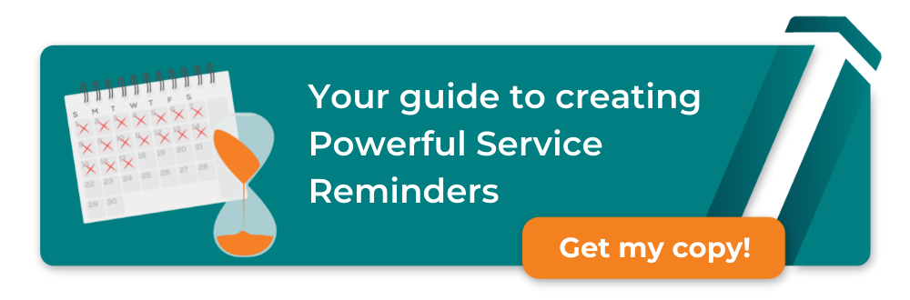 Service reminders template