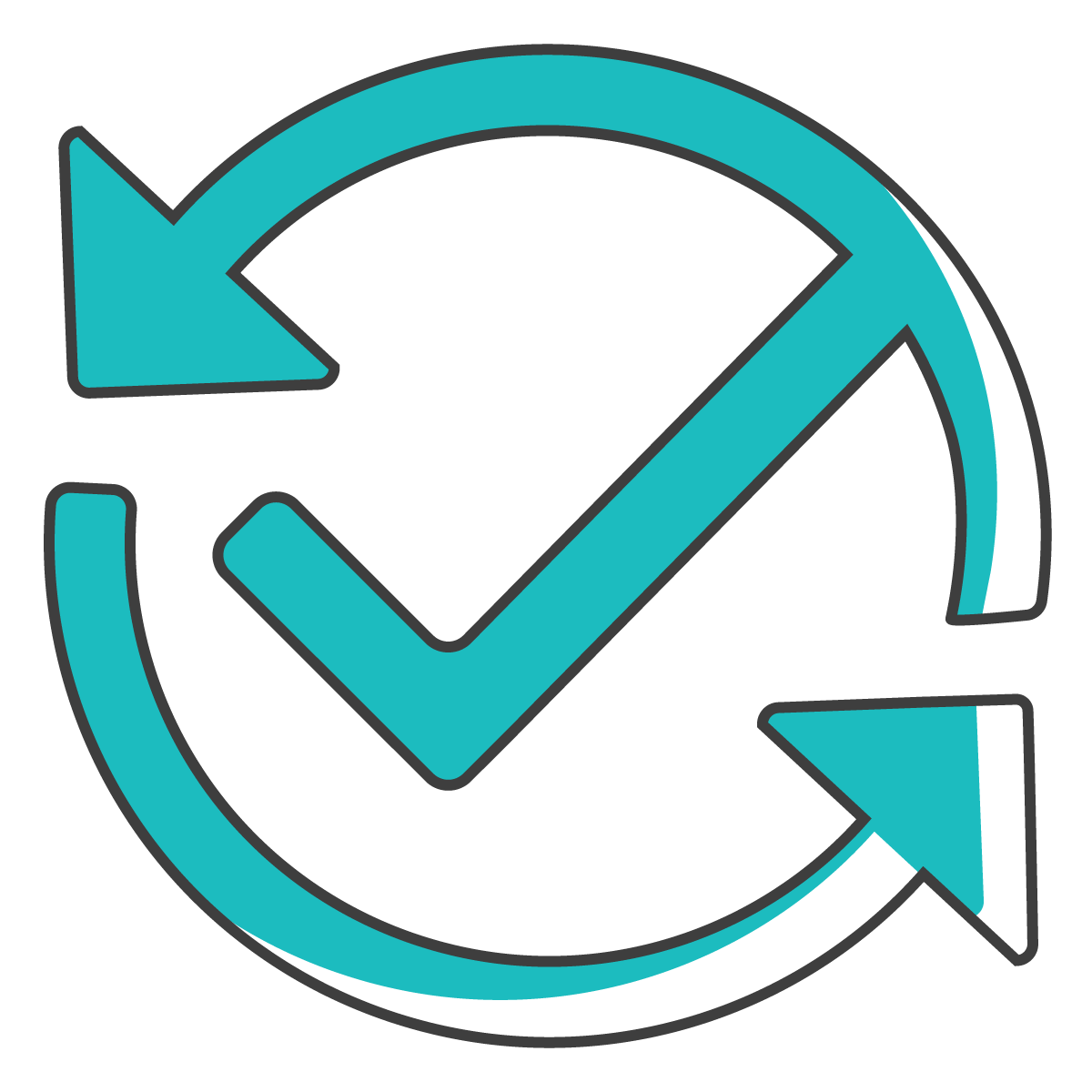 icon with arrows for  effective software training