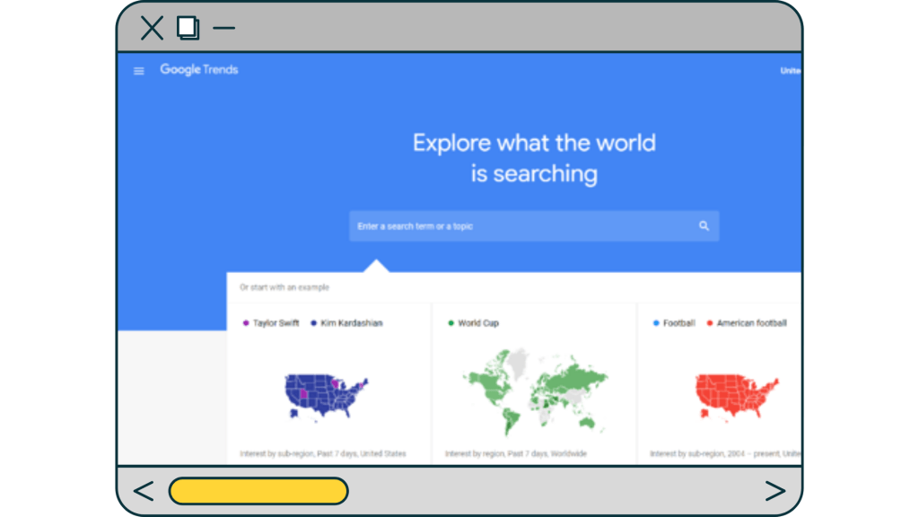 Google Trends, a website screenshot