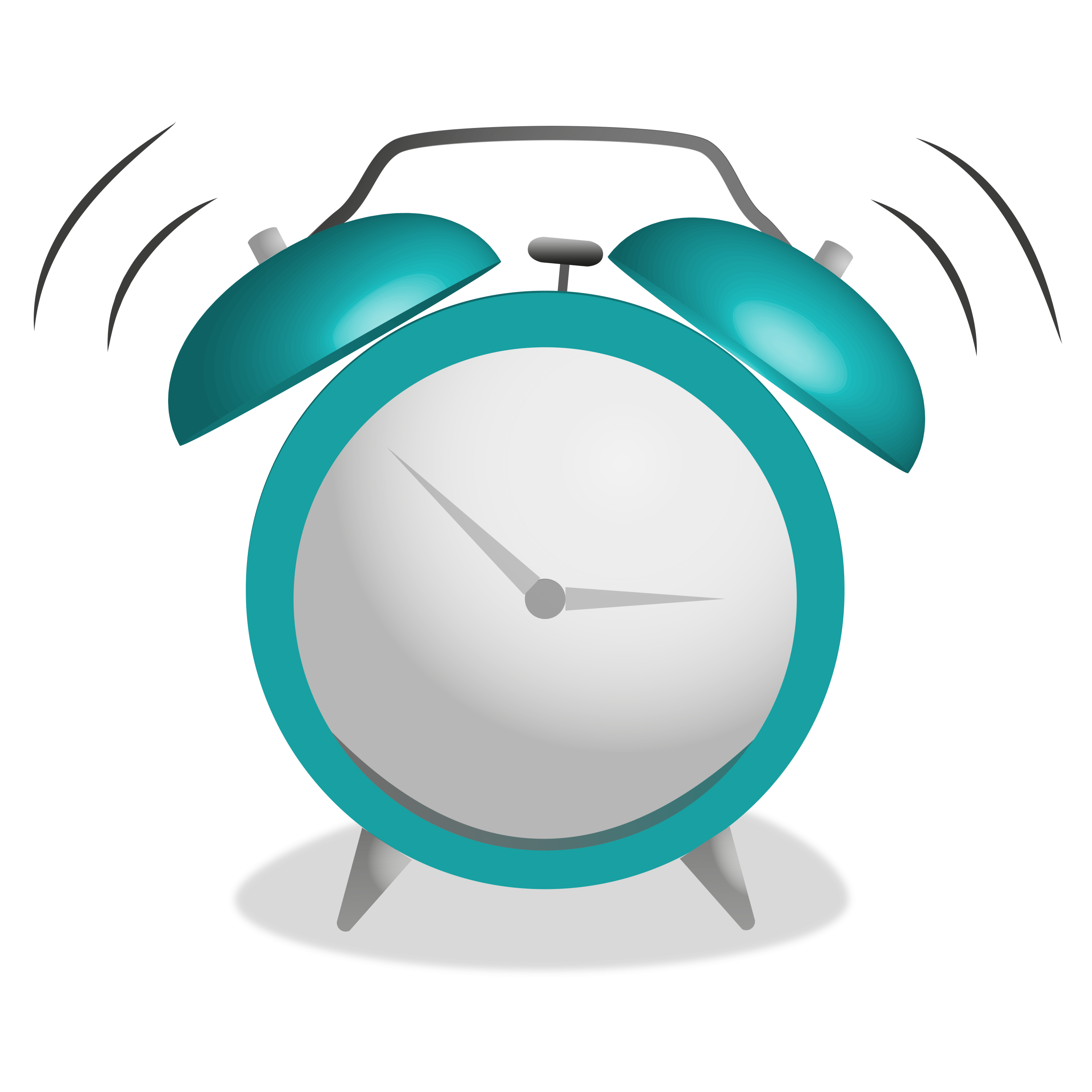 Clock alarm bell ringing