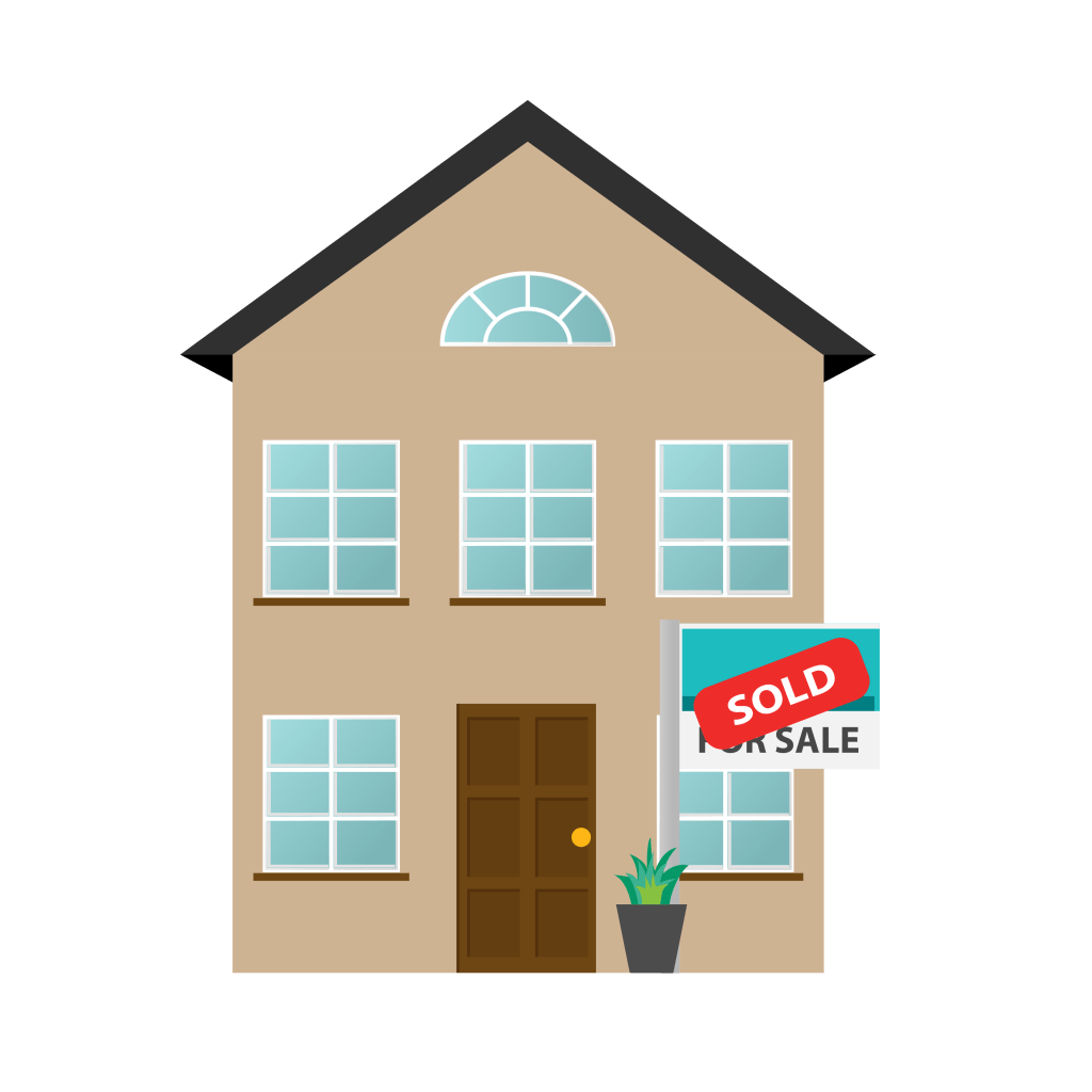 House managed by an estate agent contract