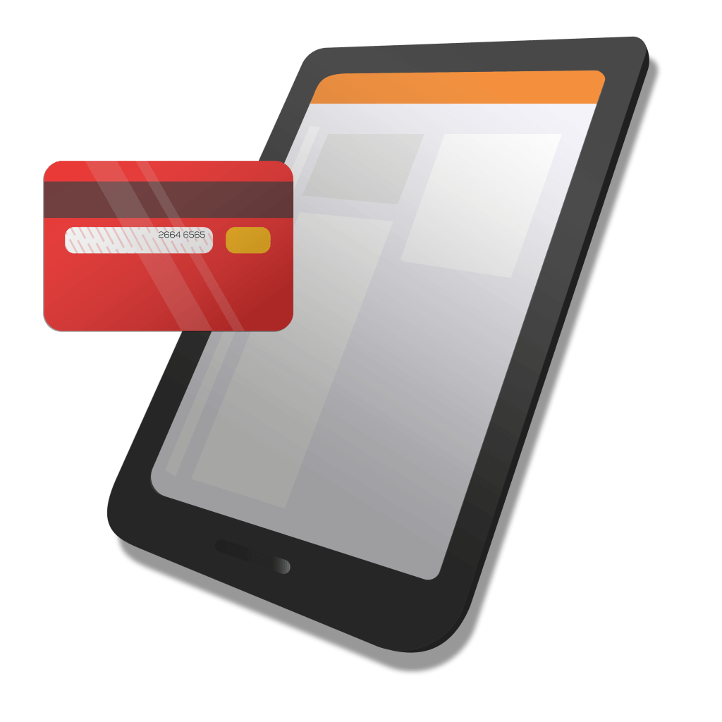 digital payment via tablet