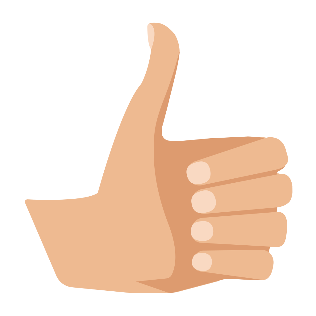 Thumbs up for good customer service