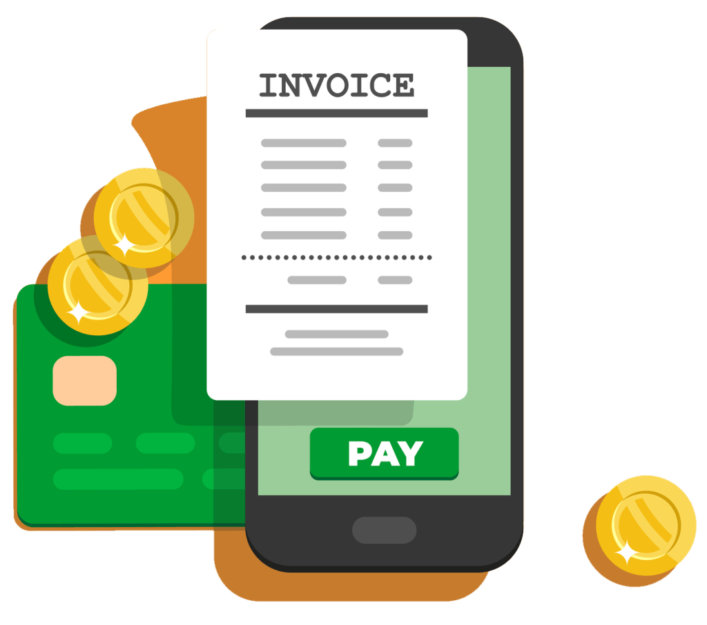 Invoice via mobile app