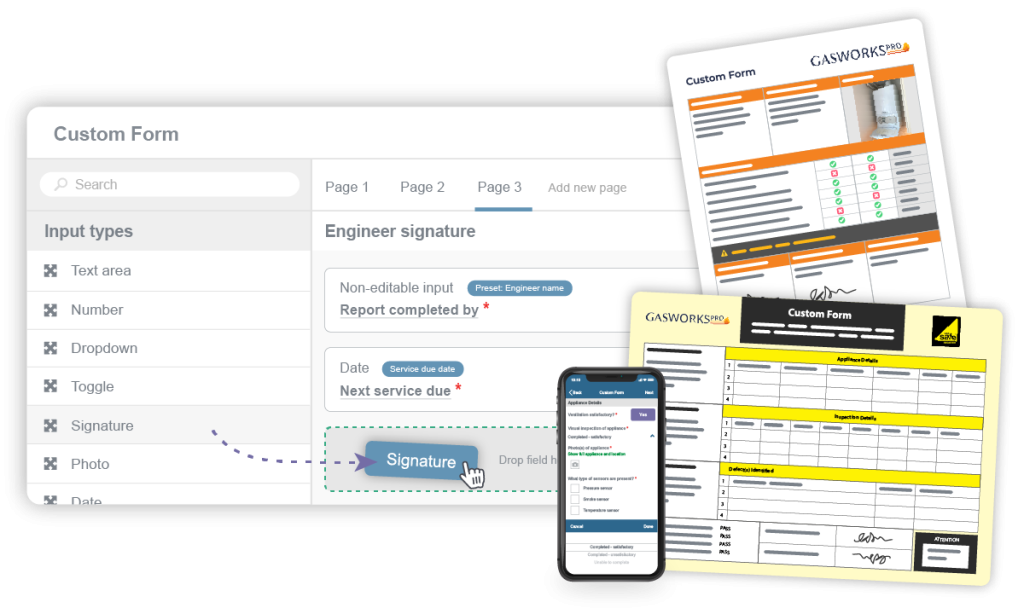 Commusoft's custom forms software
